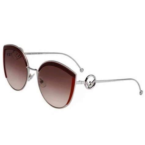 fendi ff 0290 s lhf 58 ha ople burgundy|Fendi Cat Eyesmetal sunglasses.